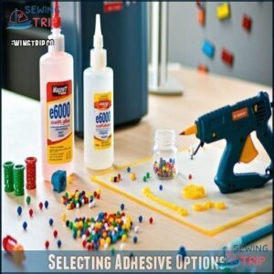 Selecting Adhesive Options