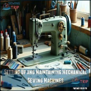 Setting Up and Maintaining Mechanical Sewing Machines