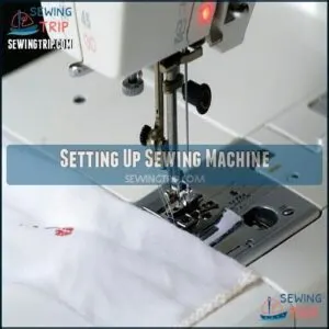 Setting Up Sewing Machine