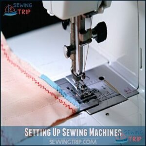 Setting Up Sewing Machines Setting Up Sewing Machines