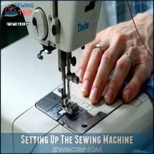 Setting Up The Sewing Machine