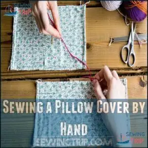 Sewing a Pillow Cover by Hand