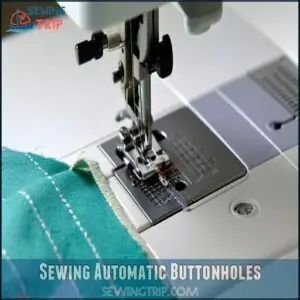 Sewing Automatic Buttonholes
