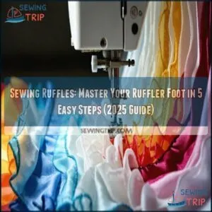 sewing ruffles ruffler foot