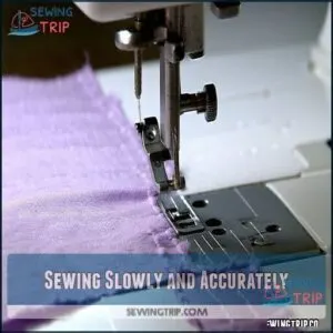 Sewing Slowly and Accurately
