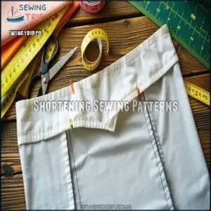 Shortening Sewing Patterns