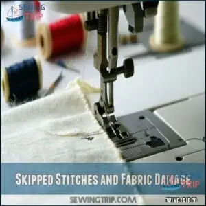 Skipped Stitches and Fabric Damage