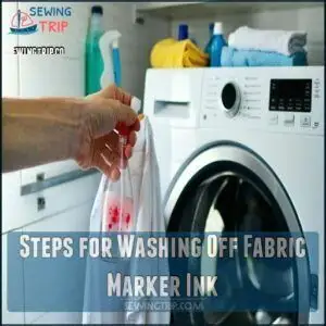 Steps for Washing Off Fabric Marker Ink