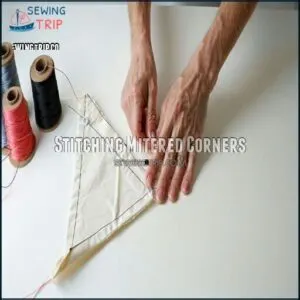 Stitching Mitered Corners