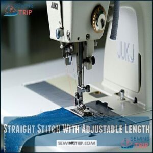 Straight Stitch With Adjustable Length