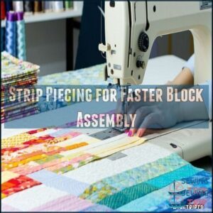Strip Piecing for Faster Block Assembly Strip Piecing for Faster Block Assembly