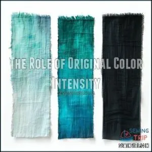 The Role of Original Color Intensity