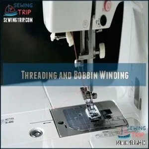 Threading and Bobbin Winding Threading and Bobbin Winding