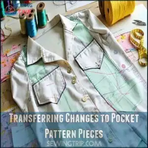 Transferring Changes to Pocket Pattern Pieces