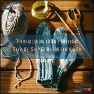 tutorialshow to knit mittens