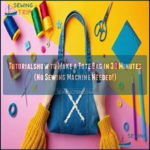 tutorialshow to make a tote bag