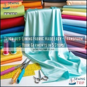Tutorials: Lining Fabric Made Easy - Transform Your Garments in 5 Steps! 3 tutorialslining fabric