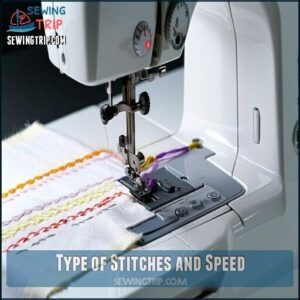 Type of Stitches and Speed