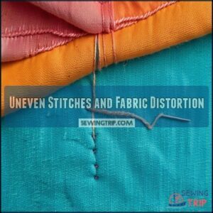 Uneven Stitches and Fabric Distortion Uneven Stitches and Fabric Distortion