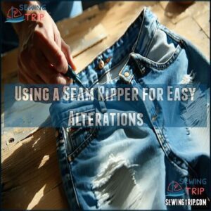 Using a Seam Ripper for Easy Alterations