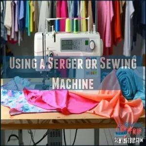 Using a Serger or Sewing Machine