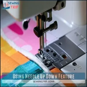 Using Needle Up Down Feature