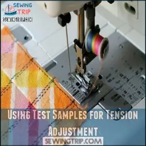 Using Test Samples for Tension Adjustment