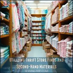 Utilizing Thrift Store Finds and Second-Hand Materials