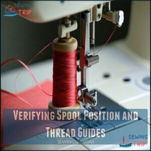Verifying Spool Position and Thread Guides Verifying Spool Position and Thread Guides