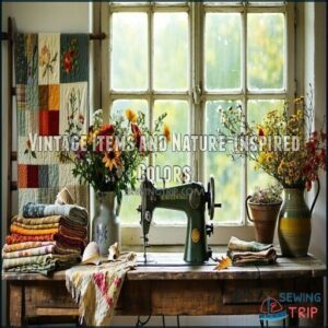 Vintage Items and Nature-Inspired Colors Vintage Items and Nature-Inspired Colors