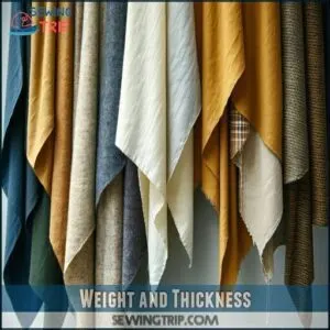 Weight and Thickness