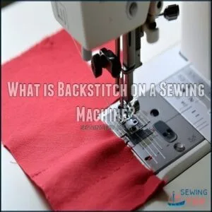 What is Backstitch on a Sewing Machine