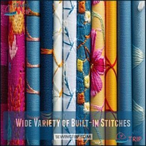 Wide Variety of Built-in Stitches