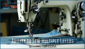 ability to sew multiple layers