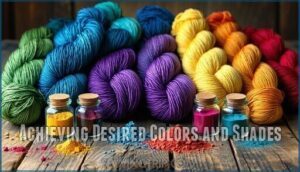 achieving desired colors and shades