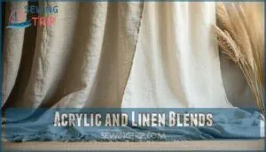 acrylic and linen blends