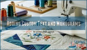 adding custom text and monograms