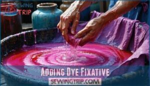 adding dye fixative