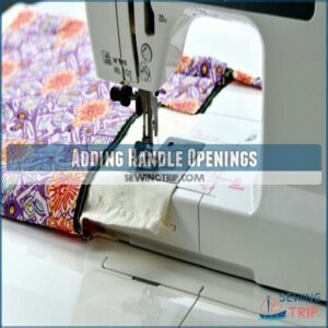 adding handle openings