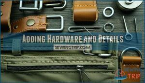 adding hardware and details
