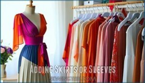 adding skirts or sleeves