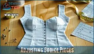 adjusting bodice pieces