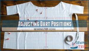 adjusting dart positions adjusting dart positions