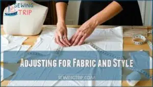 adjusting for fabric and style adjusting for fabric and style