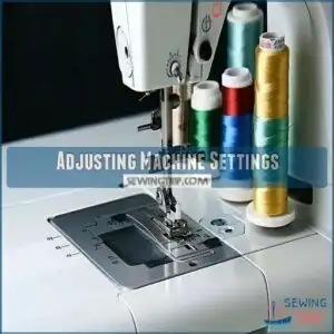 adjusting machine settings