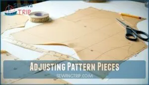 adjusting pattern pieces