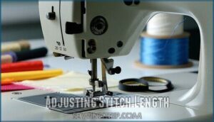 adjusting stitch length adjusting stitch length