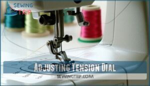 adjusting tension dial