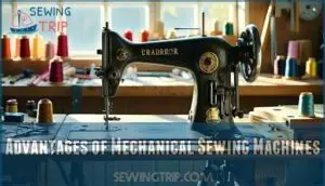 advantages of mechanical sewing machines
