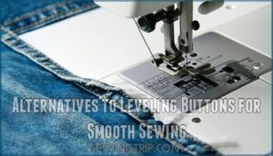 alternatives to leveling buttons for smooth sewing
